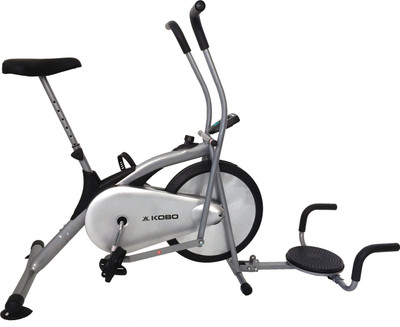 

Kobo Air Delux Cycle With Twister Upright Stationary Exercise Bike(Silver)