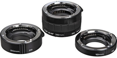 

Kenko Auto Extension Tube Set DG 12, 20, 36mm Tube for Sony Alpha Adjustable Macro Extension Tube(Pack of 1)