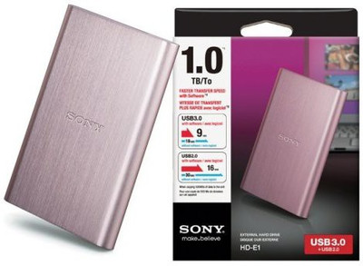 

Sony 1 TB Wired External Hard Disk Drive(Pink)