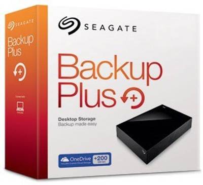 Seagate 8 TB Wired External Hard Disk Drive with 200 GB Cloud Storage (Black)