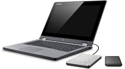 Seagate 1 TB Wired External Hard Disk Drive with  200 GB  Cloud Storage