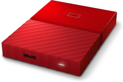 WD 2 TB Wired  External Hard Drive (Red) 