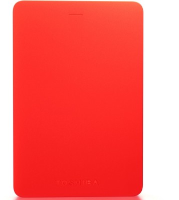 TOSHIBA Canvio Alumy 1 TB Wired External Hard Disk Drive (HDD)(Red)