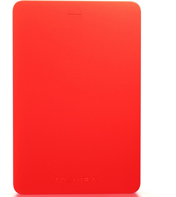 TOSHIBA Canvio Alumy 1 TB Wired External Hard Disk Drive (HDD)(Red)