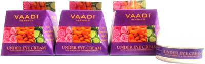 

Vaadi Herbals Value Pack of 3 Under Eye Cream - Almond Oil & Cucumber Extract