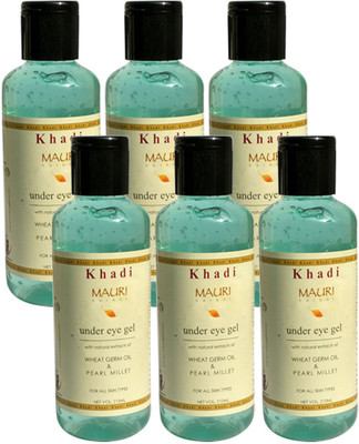 

Khadi Mauri Under Eye Gel - Pack of 6 - Herbal Skin Toner(840)