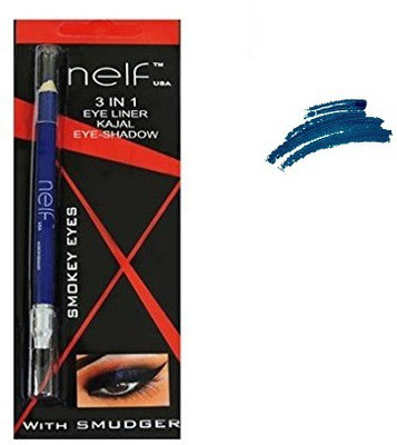 

Nelf Smokey Eyes 3 in 1 Eye Liner kajal Eye Shadow With Smudger, 1.5 g(Blue)