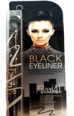 Glam 21 Water Proof Black Eyeliner 1 2 g(Black) available at flipkart for Rs.105
