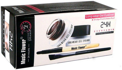 

Music Flower Eye Studio 24 hours Long Wear Gel Eyeliner black and brown 3 g(Black, Brown)
