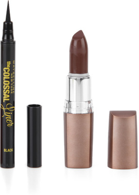 

Maybelline The Colossal Liner with Earthly Taupe Lipstick as Offer 1.2 g(Brown)