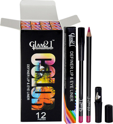 

Glam 21 Purple Color Definer Lip & Eye Liner Pack of 12 1.7 g(EY071-11)