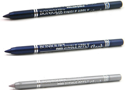 

Bonjour Paris Single Apply 1507201669 Navy Blue-Party Blue-Silver Kajal(Navy Blue, Party Blue, Silver, 3.6 g)