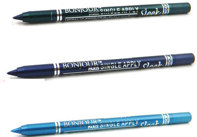 

Bonjour Paris Single Apply 1507201657 Green-Party Blue-Sky Blue Kajal(Green, Party Blue, Sky Blue, 3.6 g)
