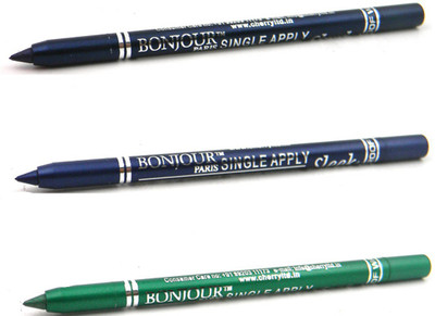 

Bonjour Paris Single Apply 0107201668 Navy Blue-Party Blue-Pure Green Eye Liner 3.6 g(Navy Blue, Party Blue, Pure Green)