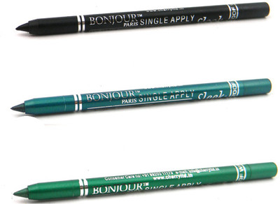 

Bonjour Paris Single Apply 1507201603 Black-Glazed Green-Pure Green Kajal(Black, Glazed Green, Pure Green, 3.6 g)