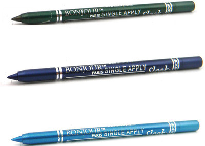 

Bonjour Paris Single Apply 1507201664 Leaf Green-Party Blue-Sky Blue Kajal(Leaf Green, Party Blue, Sky Blue)