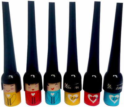 

Matte Eyeliner Pack of 6BlackA 9 g(Black)