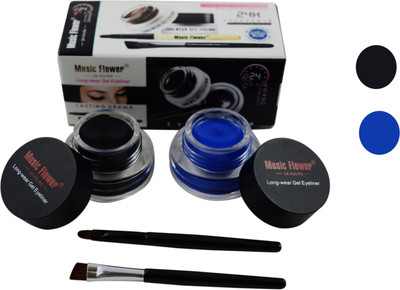 

Forteens Music Flower 2 in 1 (Black & Blue ) Gel Eyliner 6 g(Dark Black-Blue)