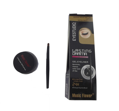 

Music Flower LONG LASTING EYE STUDIO GEL KAJAL IN BLACK COLOUR 5 g(BLACK)