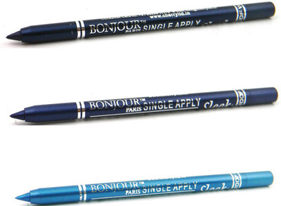 

Bonjour Paris Single Apply 1507201670 Navy Blue-Party Blue-Sky Blue Kajal(Navy Blue, Party Blue, Sky Blue, 3.6 g)