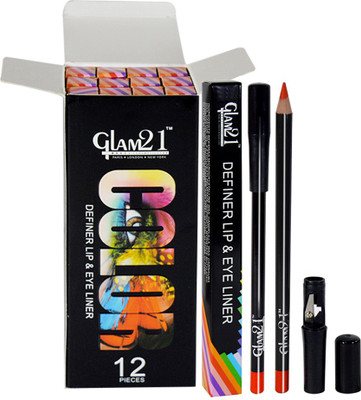 

Glam 21 Orange Color Definer Lip & Eye Liner Pack of 12 1.7 g(EY071-05)