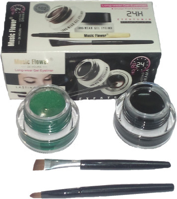 

Music Flower Eyeliner Green & Black 3 g(Green, Black)