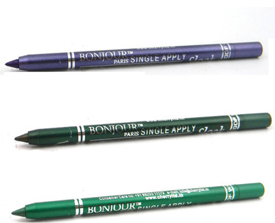

Bonjour Paris Single Apply 1507201615 Cool Purple-Leaf Green-Pure Green Kajal(Cool Purple, Leaf Green, Pure Green, 3.6 g)