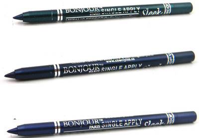 Bonjour Paris Single Apply 1507201654 Green-Navy Blue-Party Blue Kajal(Green, Navy Blue, Party Blue)