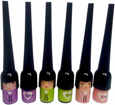 

Matte EyeLiner Pack of 6BlackB 9 g(Black)