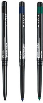

Avon Glimmer-sticks Eye Liner (set of 3 of 0.28g each) - Emerald / Starry Night Blue / Blackest Black 0.84 g(emerald, starry night blue, blackest black)