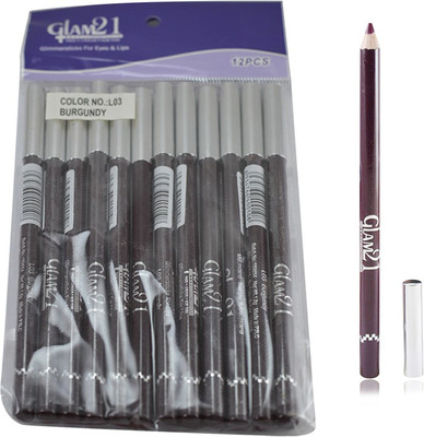 

Glam 21 MAROON GLIMMERSTICKS FOR EYES & LIPS PACK OF 12PCS-GR 1.8 g(MAROON-GR1)