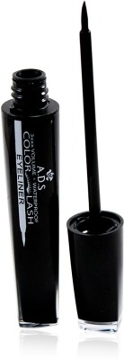 ads 3XXX VOLUME WATERPROOF COLOUR LASH EYELINER Liner & Rubber Band-POGM 9 g(Black)