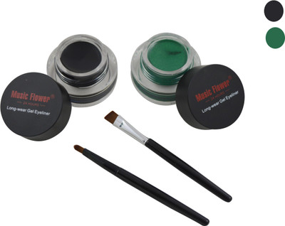 

Forteens Music Flower 2 in 1 (Black & Green ) Gel Eyliner 6 g(Dark Black-Green)