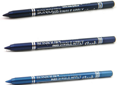 

Bonjour Paris Single Apply 1507201671 Navy Blue-Party Blue-Turquoise Kajal(Navy Blue, Party Blue, Turquoise)