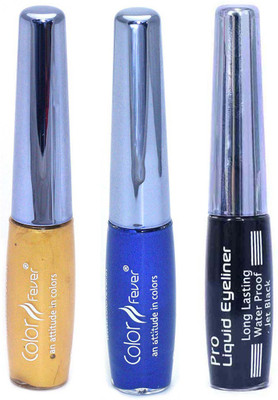 

Color Fever Long Lasting Water Proof Eye Liner 18 ml(Gold 01, Blue 01, Black 01)