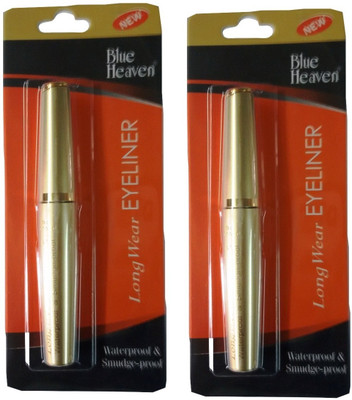 

Blue Heaven Long Wear Eyeliner( Set of 2 Pc ) 7.5 ml(Black)