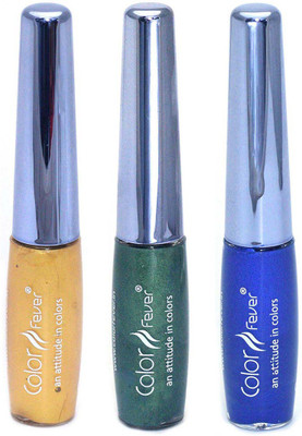 

Color Fever Long Lasting Water Proof Eye Liner 18 ml(Gold 01, Green 01, Blue 01)