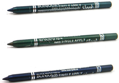

Bonjour Paris Single Apply 1507201648 Green-Leaf Green-Navy Blue Kajal(Green, Leaf Green, Navy Blue, 3.6 g)
