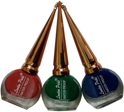 

London Pride Waterproof Eyeliner Pack of 3 30 ml(3 Eyeliner)
