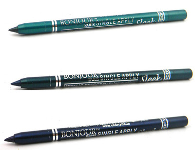 

Bonjour Paris Single Apply 1507201623 Glazed Green-Green-Navy Blue Kajal(Glazed Green, Green, Navy Blue)