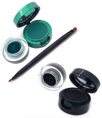 

One Personal Care 4 in 1 Cushion Gel + Cake Liner | Be You | 9 to 9 Long Lasting Drama | Quick-Drying Smudge/Waterproof 14 g(Black, Green)