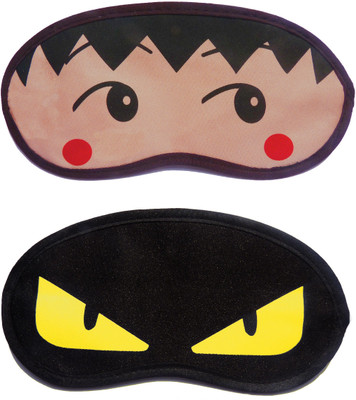 

Jenna RedDot-YellowEye Cartoon Travel Sleeping Eye Cover Blindfold (Pack of 2)(2 g)