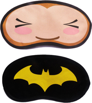 

Jonty WinkEye-YellowBat Cartoon Travel Sleeping Eye Cover Blindfold (Pack of 2) Eye Shade(Multicolor)
