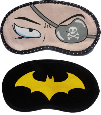 

Jenna PatchEye-YellowBat Cartoon Travel Sleeping Eye Cover Blindfold (Pack of 2)(2 g)