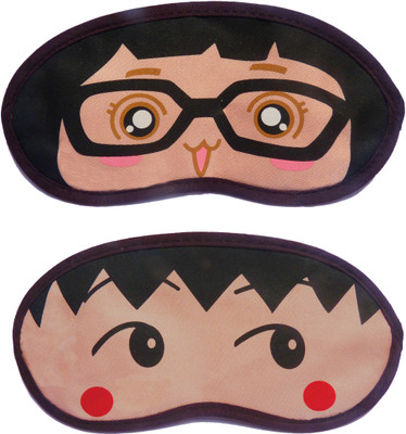 

Jonty GirlSpecs-RedDot Cartoon Travel Sleeping Eye Cover Blindfold (Pack of 2) Eye Shade(Multicolor)