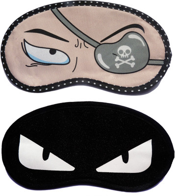 

Jonty PatchEye-WhiteEye Cartoon Travel Sleeping Eye Cover Blindfold (Pack of 2) Eye Shade(Multicolor)