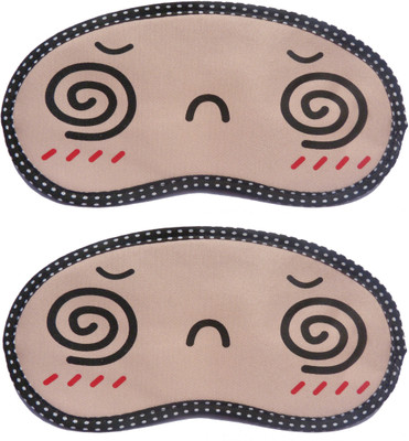 

Jonty Spiral-Spiral Cartoon Travel Sleeping Eye Cover Blindfold (Pack of 2) Eye Shade(Multicolor)