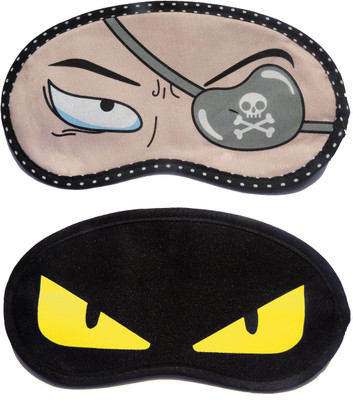 

Jonty PatchEye-YellowEye Cartoon Travel Sleeping Eye Cover Blindfold (Pack of 2) Eye Shade(Multicolor)