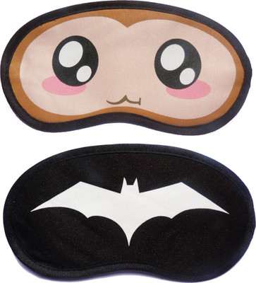 

Jenna BigEye-WhiteBat Cartoon Travel Sleeping Eye Cover Blindfold (Pack of 2)(2 g)