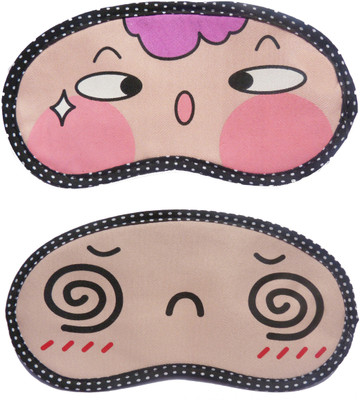 

Jonty PinkCheek-Spiral Cartoon Travel Sleeping Eye Cover Blindfold (Pack of 2) Eye Shade(Multicolor)
